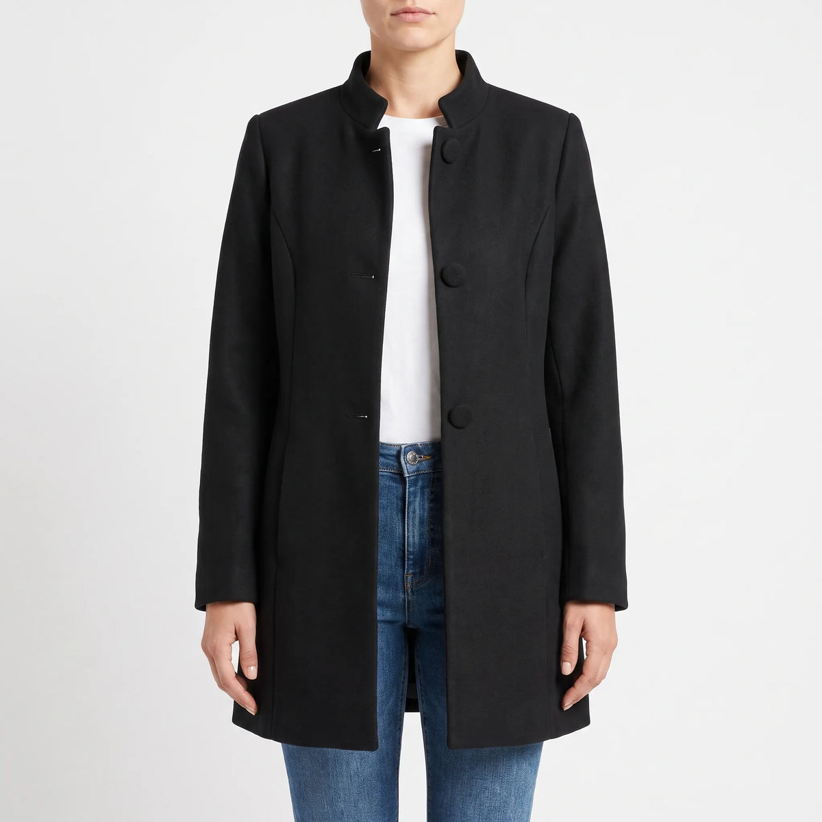Veltora - Tailored Longline Winter Coat Daily Commutes
