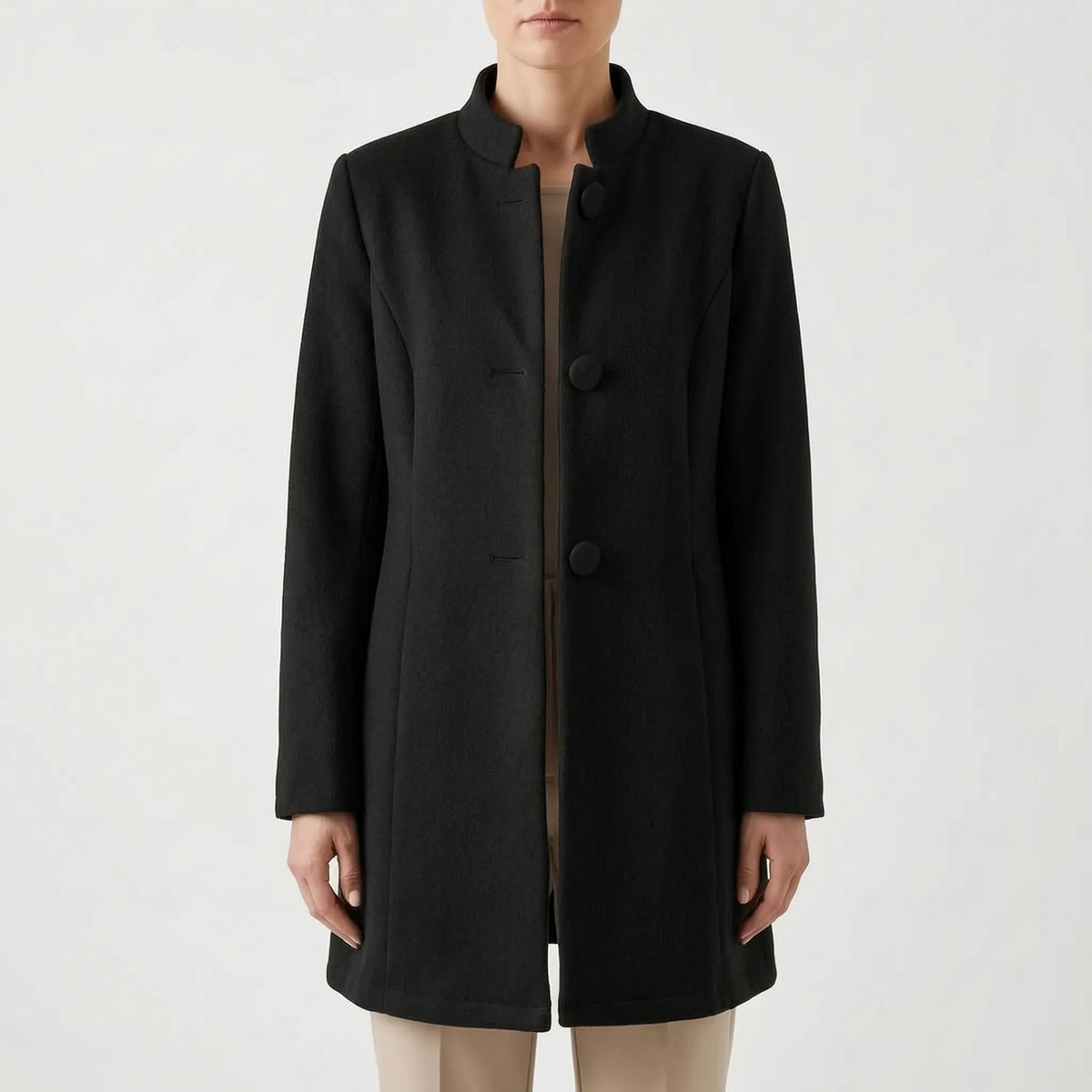 Veltora - Tailored Longline Winter Coat Daily Commutes