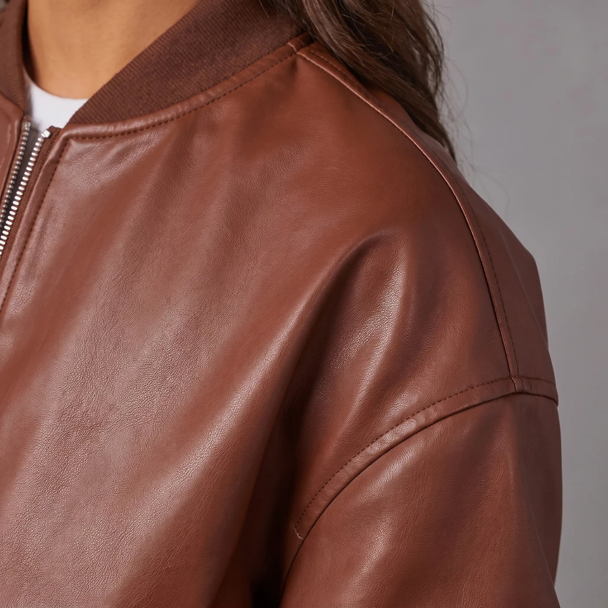 Velura - Oversized Relaxed Fit Bomber Jacket Weekend Outings
