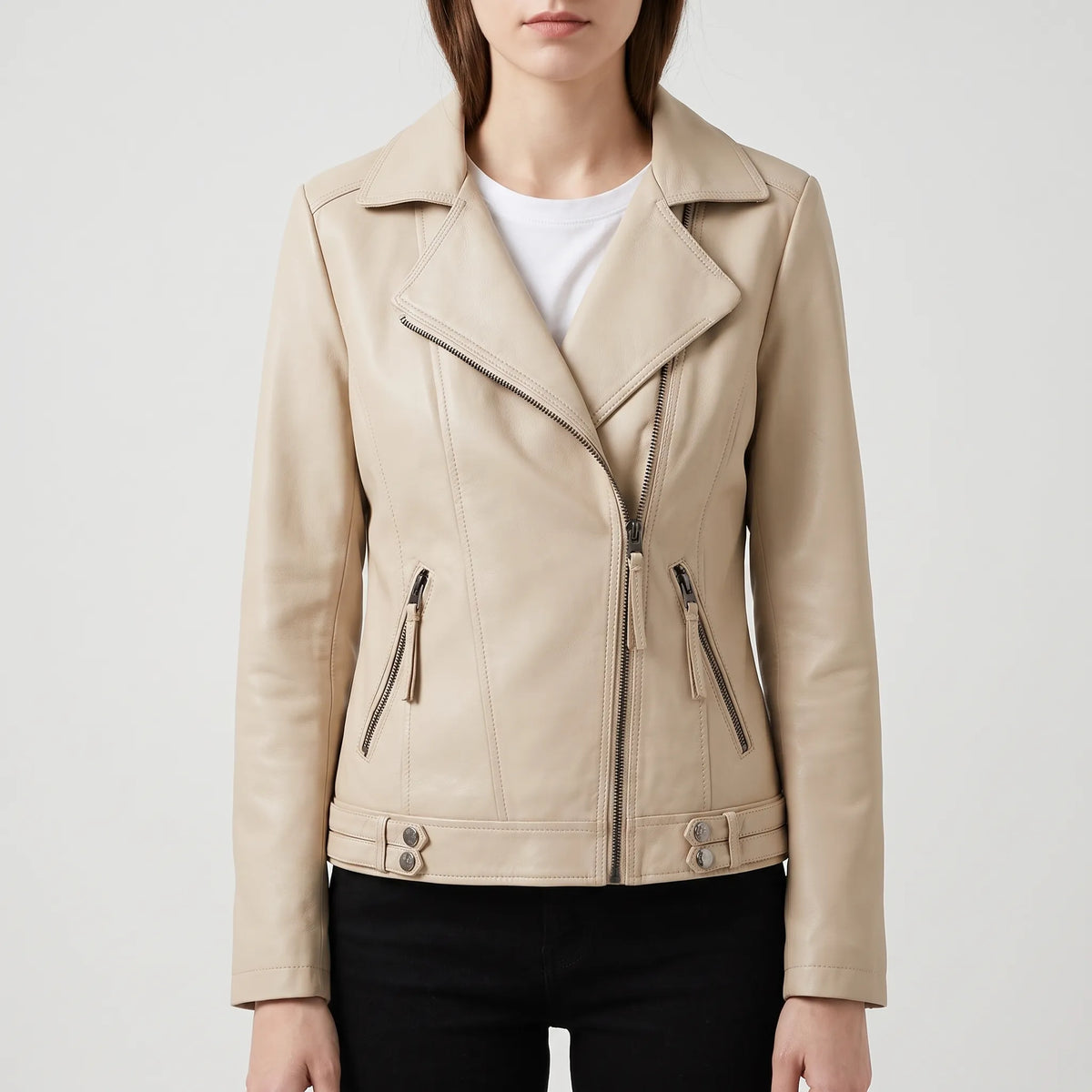 Velurina - Structured Moto-Style Everyday Jacket Everyday Layering