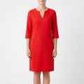 VeraShift - Tailored V-Notch Shift Dress Office Days
