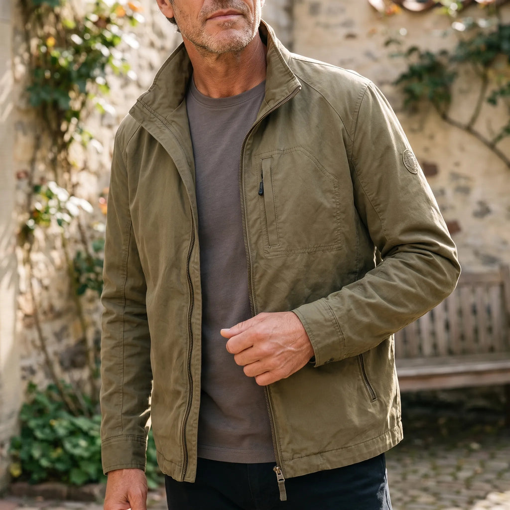 Vornic - Casual Men's Zip Front Jacket Daily Commuting