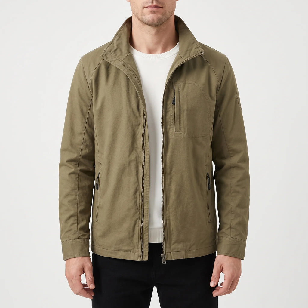 Vornic - Casual Men's Zip Front Jacket Daily Commuting