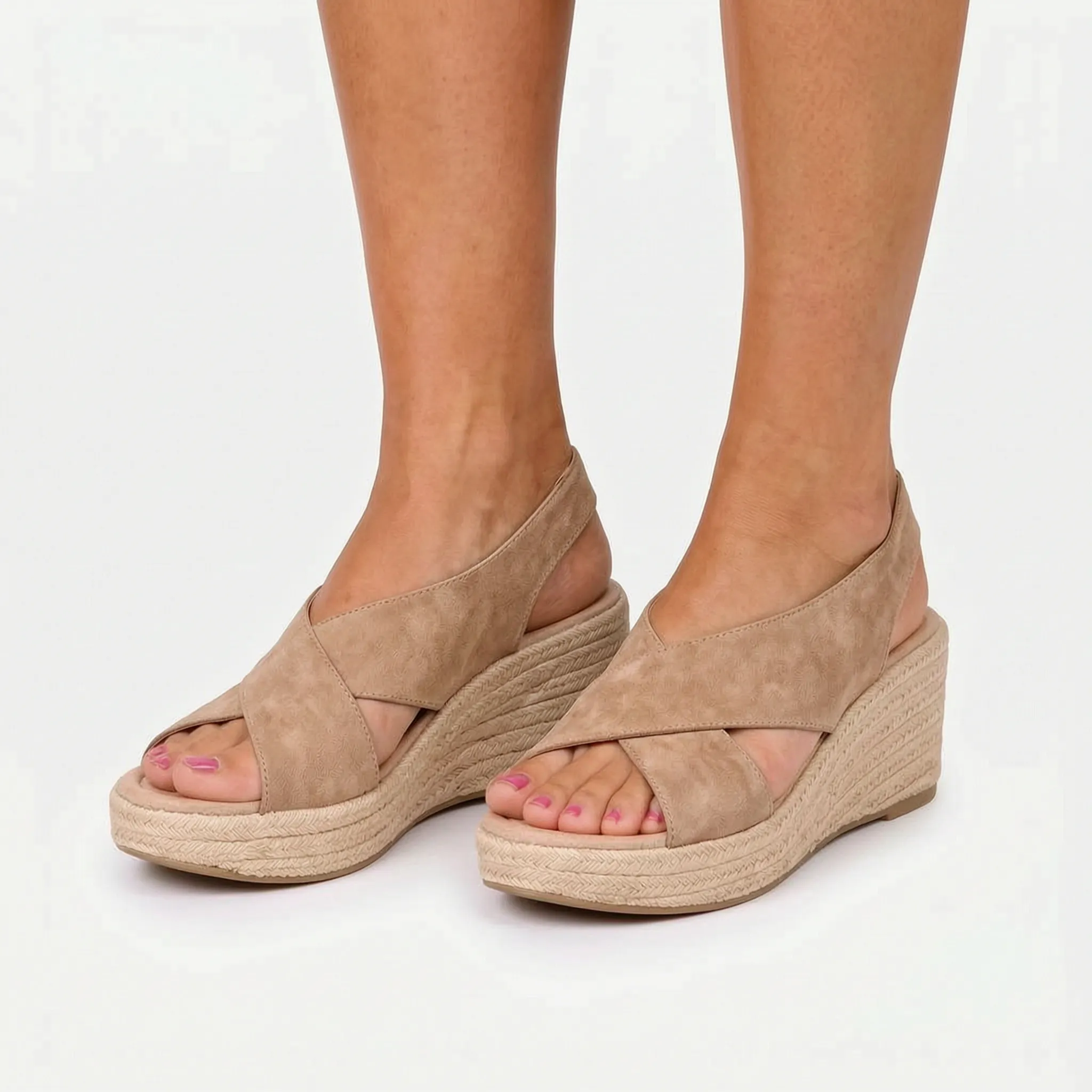 WedgeStrides - Wedge Espadrille Sandals City Breaks
