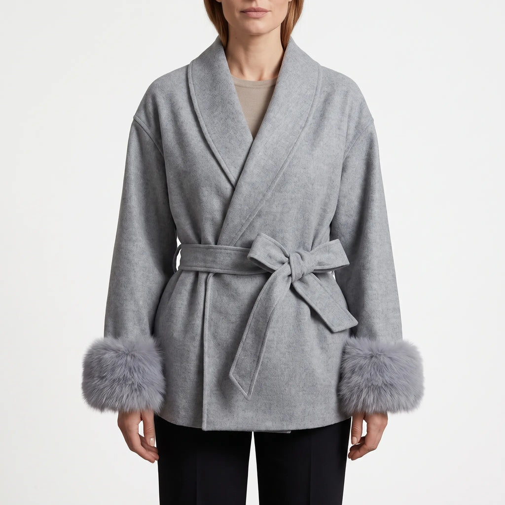 WinterWrap - Belted Wrap Winter Coat Daily Commutes