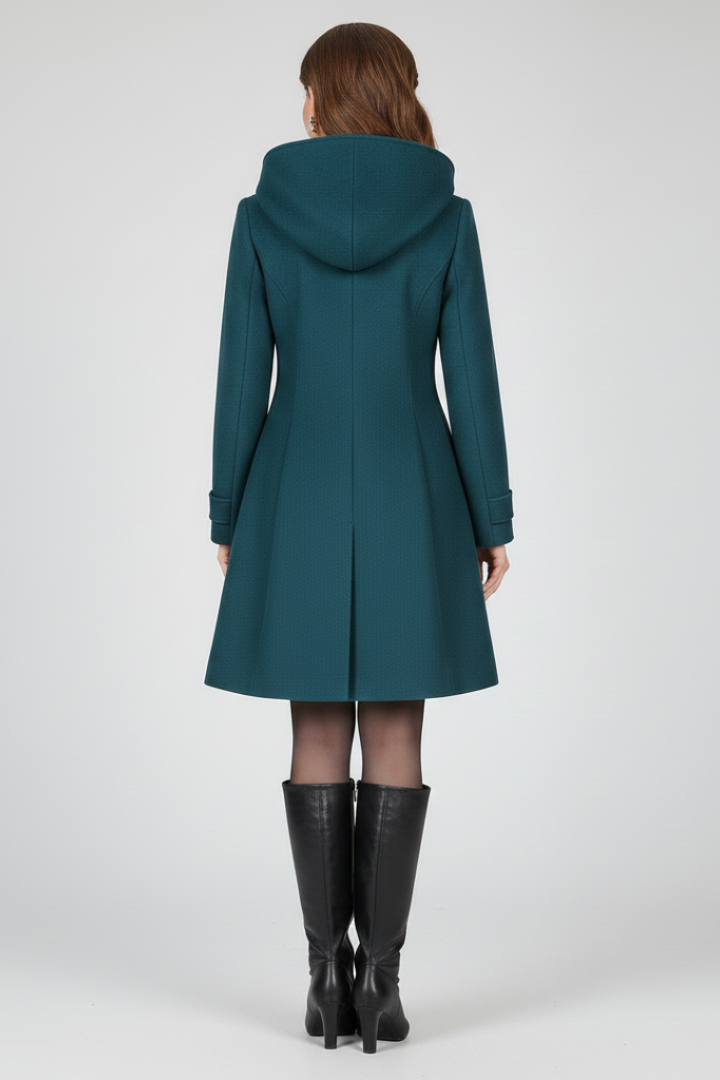 Vantera - Hooded Double Button Coat Cold Season Wear — view 5 of 7