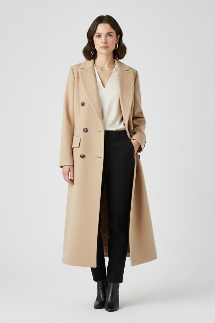 Ashbourne - Long Lapel Coat Smart Layering