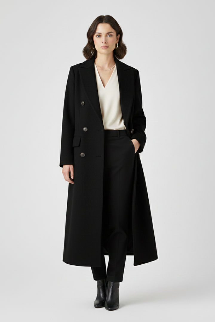 Ashbourne - Long Lapel Coat Smart Layering — view 2 of 9