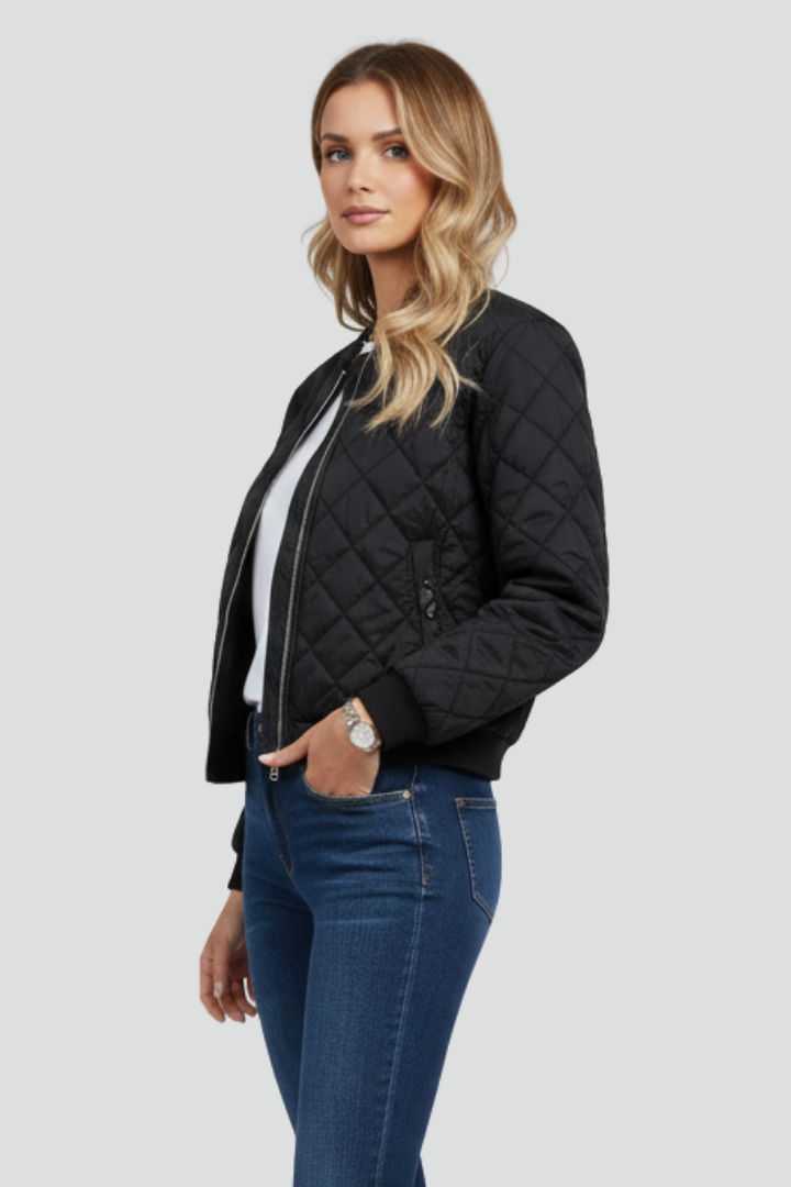 Cassinda - Quilted Zip Jacket Casual Everyday Wear — view 4 of 5
