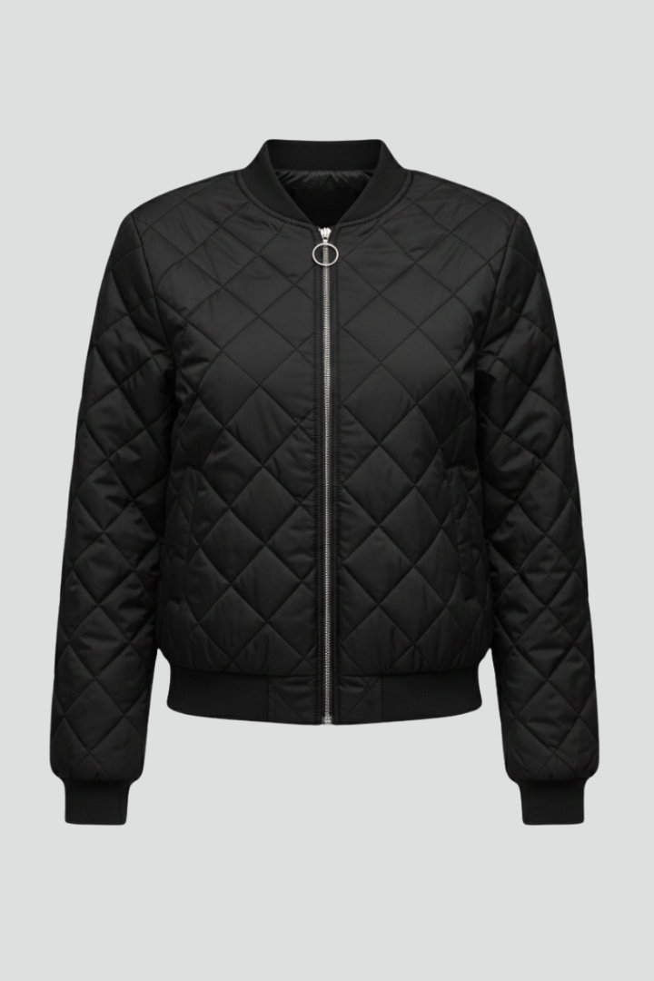 Cassinda - Quilted Zip Jacket Casual Everyday Wear