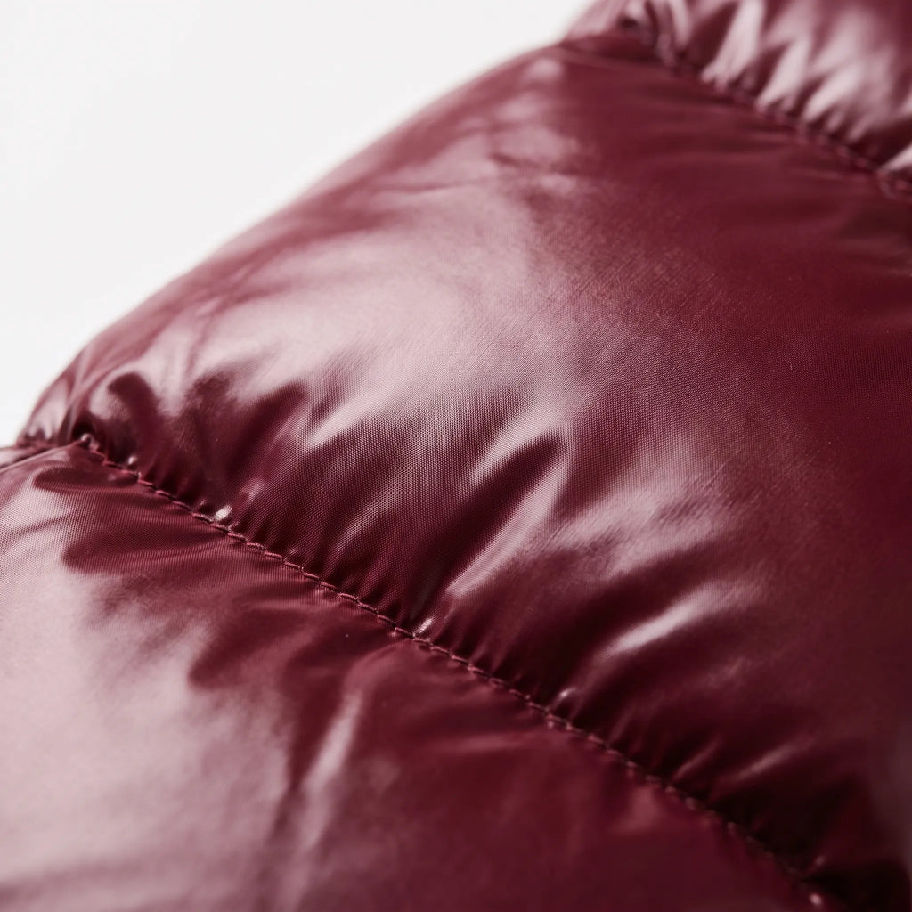 Zellara - Glossy Hooded Ladies Puffer Jacket Daily Commuting