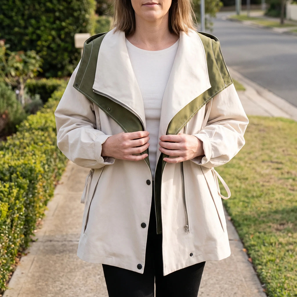 ZipHoodie - Relaxed Hooded Light Jacket Everyday Layering