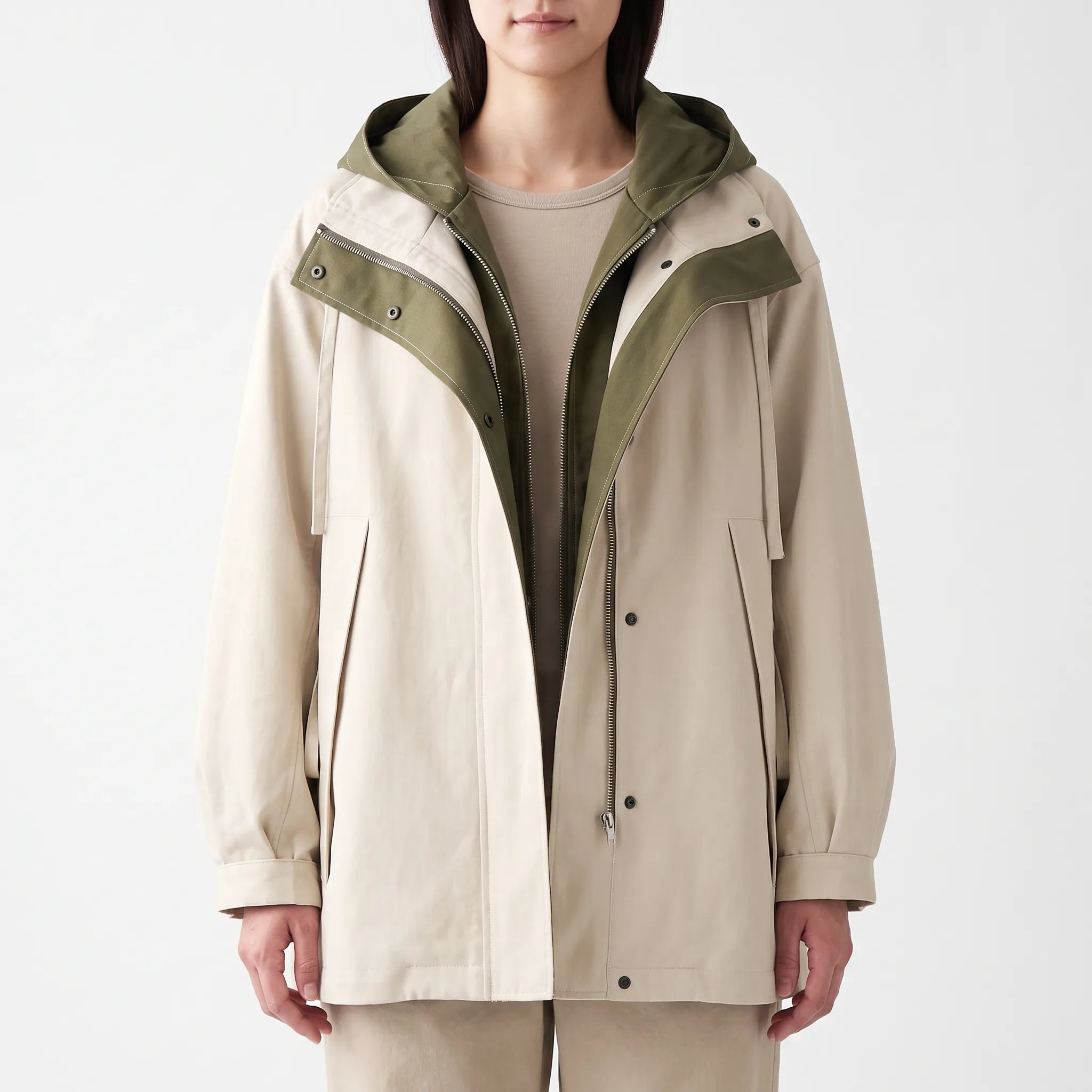 ZipHoodie - Relaxed Hooded Light Jacket Everyday Layering