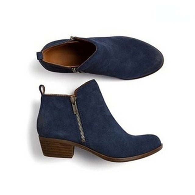 Verrino - Women's Block Heel Ankle Boots Office Weekend Wear — view 3 of 7