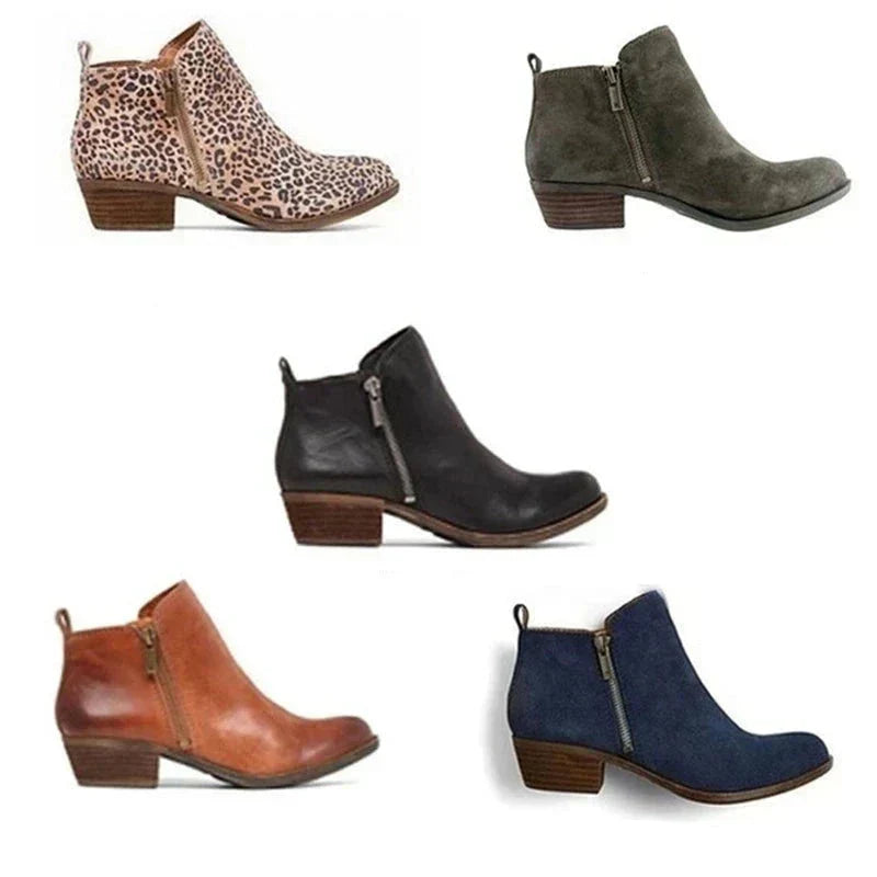 Verrino - Women's Block Heel Ankle Boots Office Weekend Wear — view 4 of 7