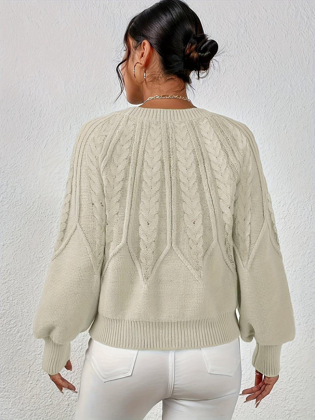 Larkspire - Cable Knit Sweater For Everyday Wear — view 6 of 10