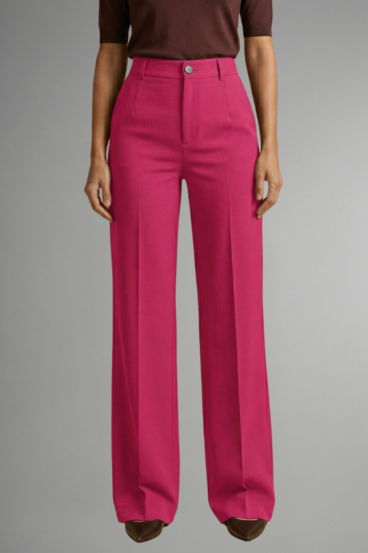 Adarene - High Waist Straight Leg Trousers Smart Everyday Wear — view 6 of 10