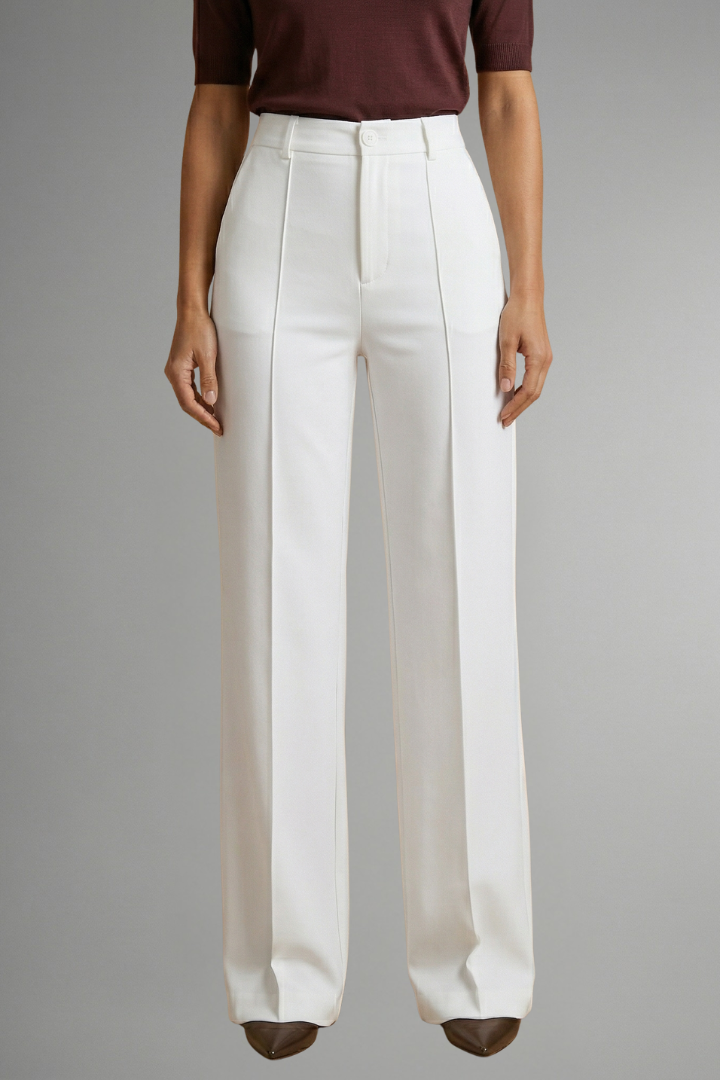 Adarene - High Waist Straight Leg Trousers Smart Everyday Wear — view 7 of 10