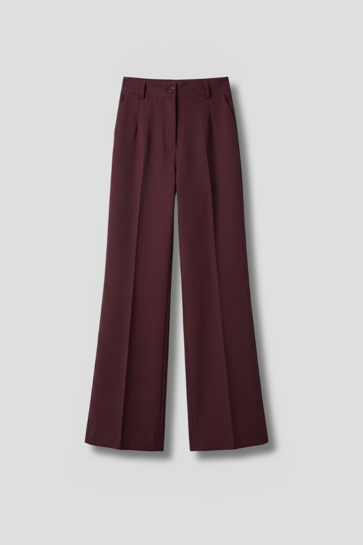 Adarene - High Waist Straight Leg Trousers Smart Everyday Wear — view 9 of 10