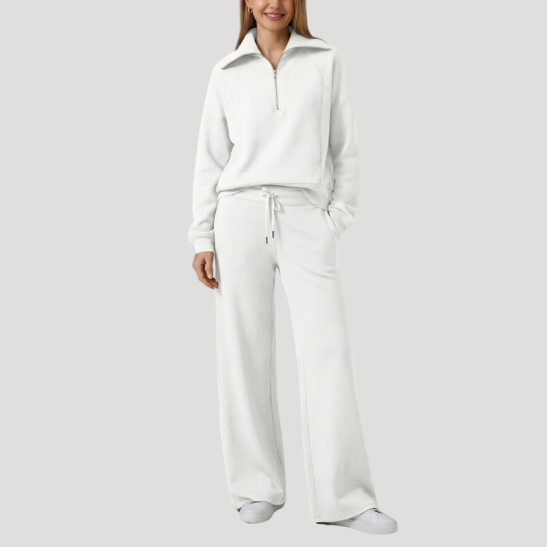 Ambrelle - Coordinating Loungewear Set Relaxed Cooler Weather Dressing — view 10 of 10