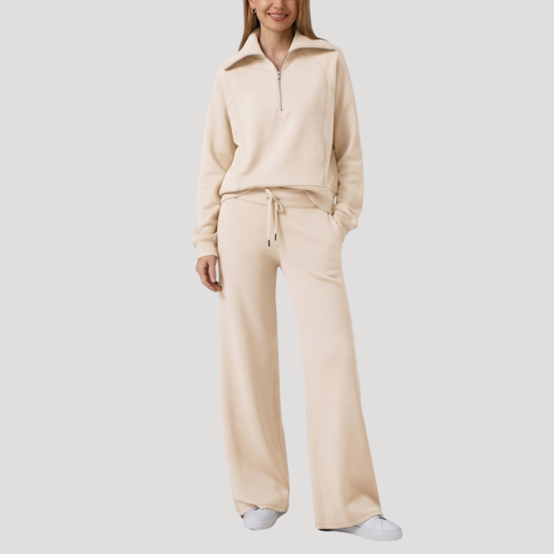 Ambrelle - Coordinating Loungewear Set Relaxed Cooler Weather Dressing — view 3 of 10