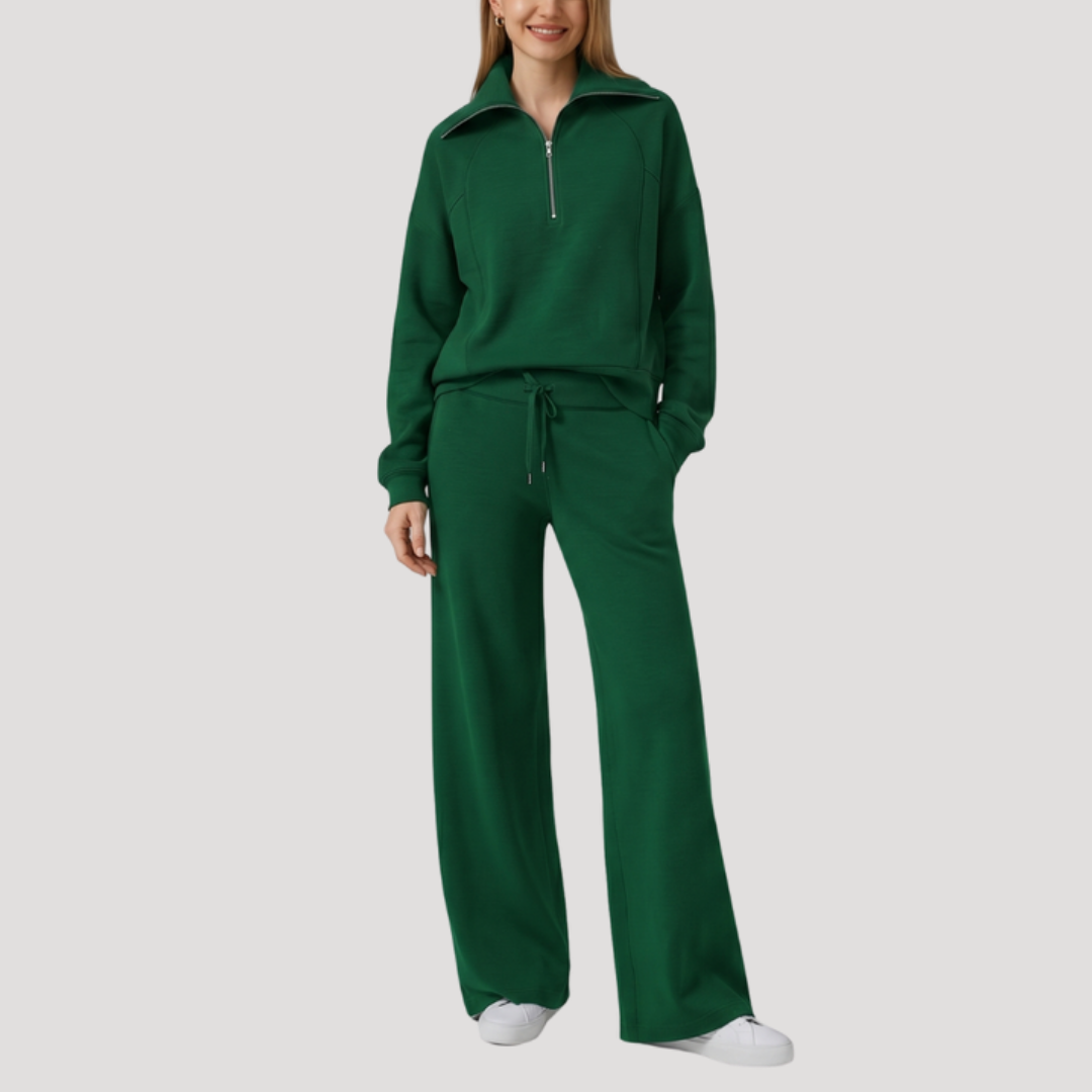 Ambrelle - Coordinating Loungewear Set Relaxed Cooler Weather Dressing — view 5 of 10