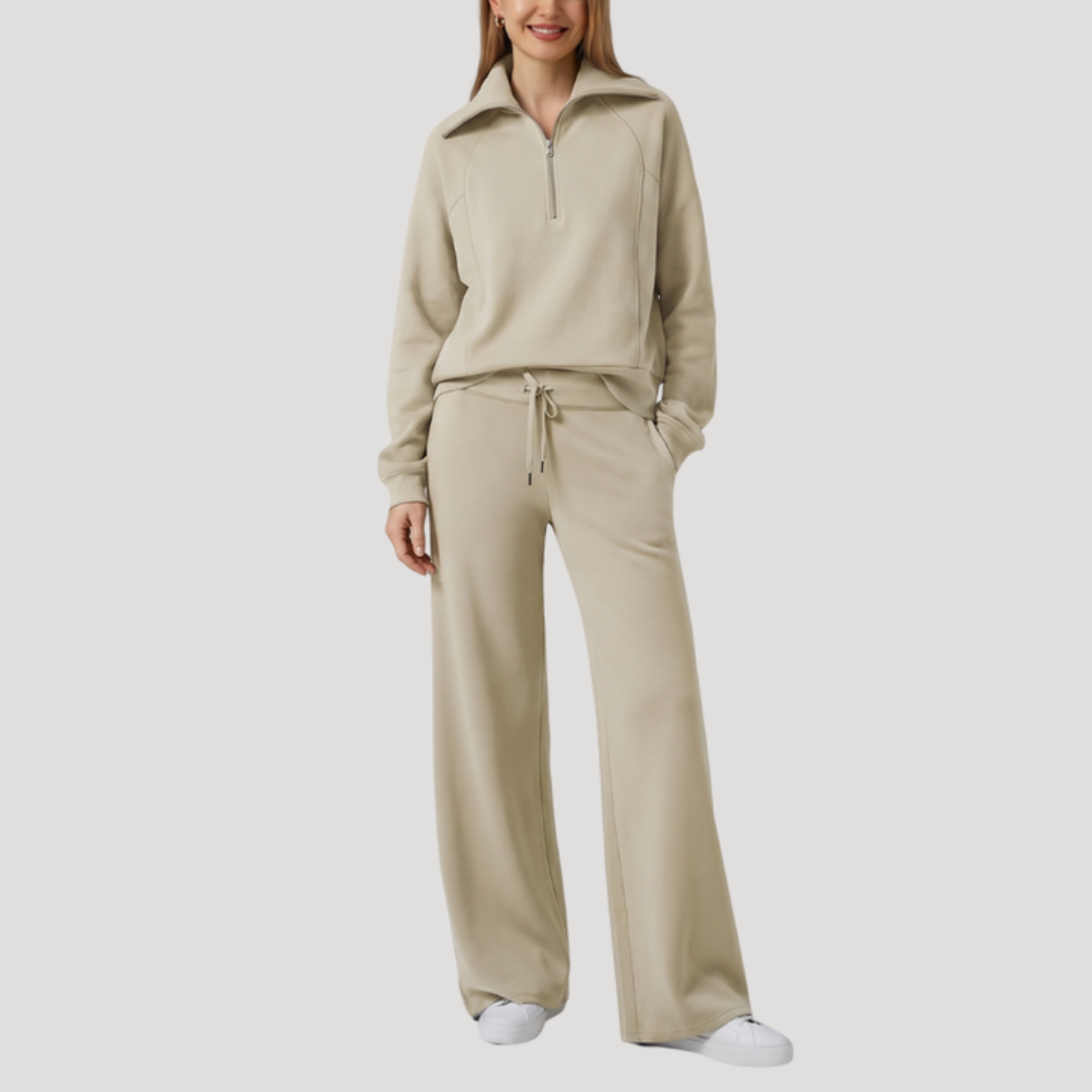 Ambrelle - Coordinating Loungewear Set Relaxed Cooler Weather Dressing — view 8 of 10