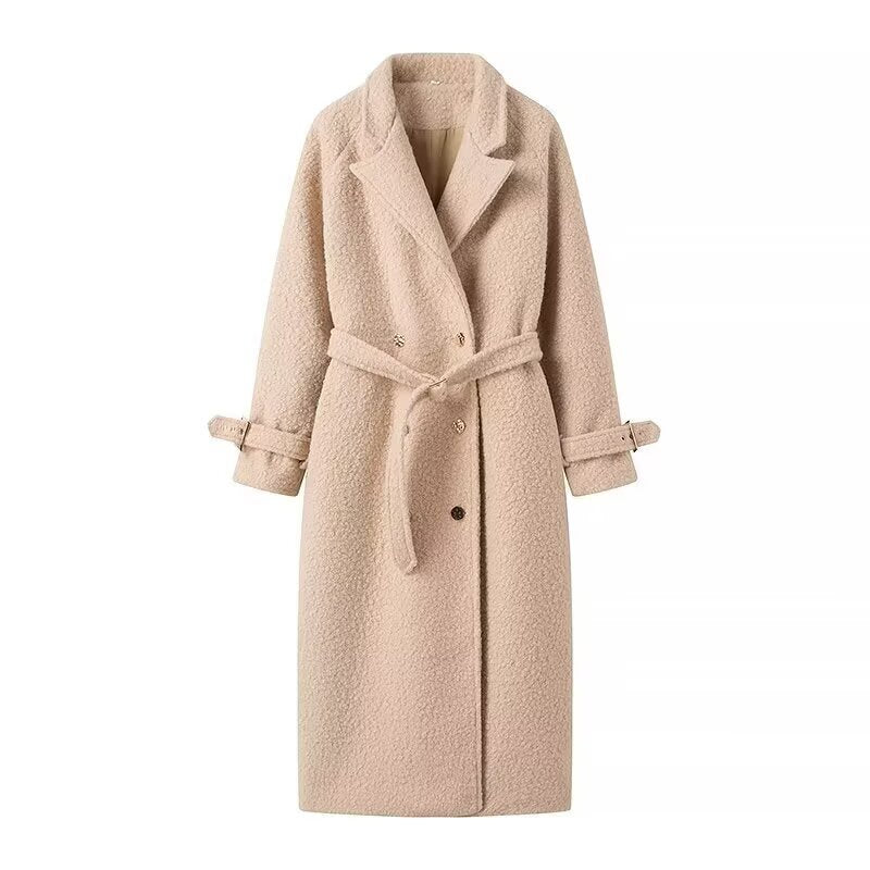 Ambretta - Belted Teddy Coat Autumn Winter Layering