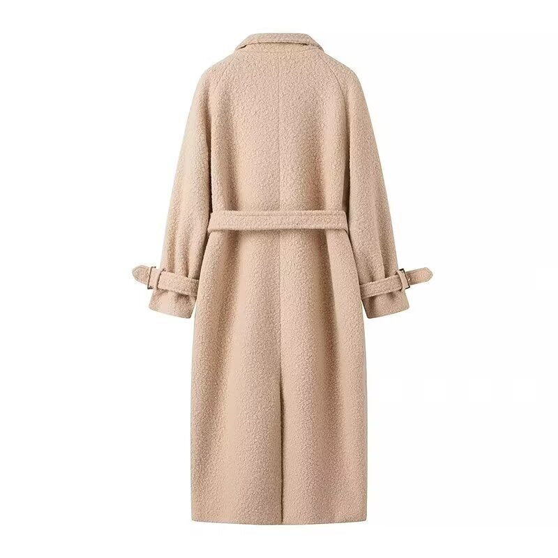 Ambretta - Belted Teddy Coat Autumn Winter Layering — view 3 of 6