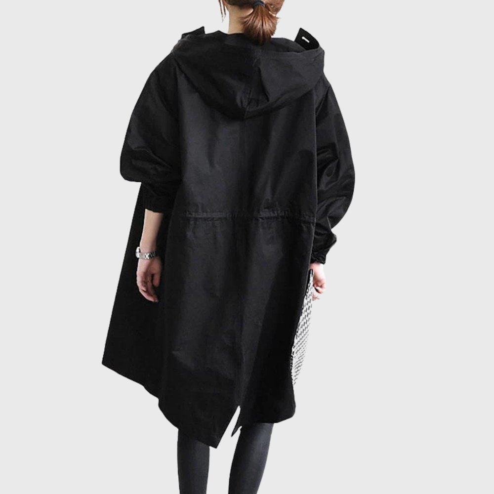 Ashvorne - Hooded Longline Trench Coat For Transitional Weather — view 9 of 9