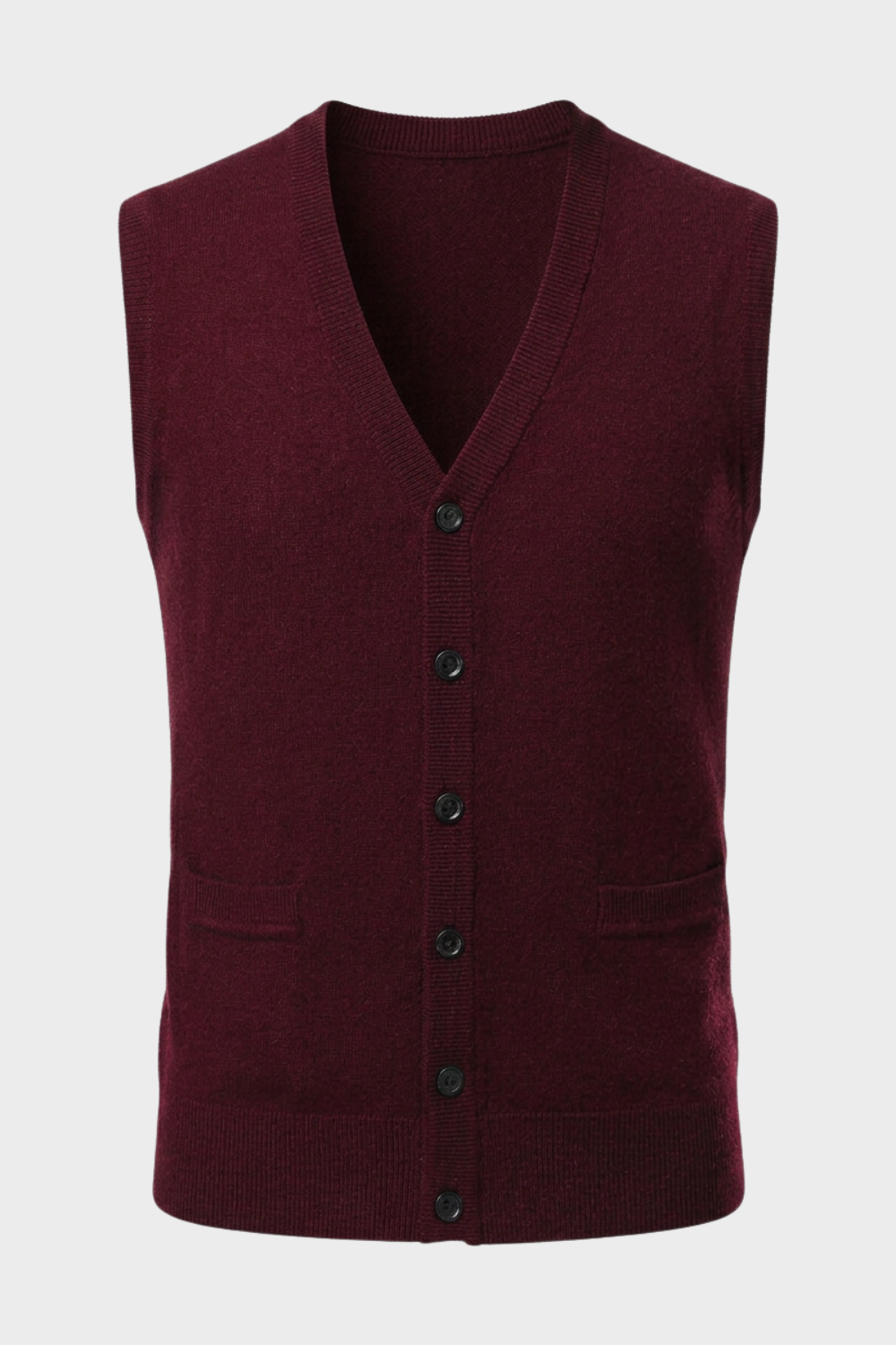 Ashworn - Knitted V-Neck Waistcoat Smart Layering — view 10 of 10