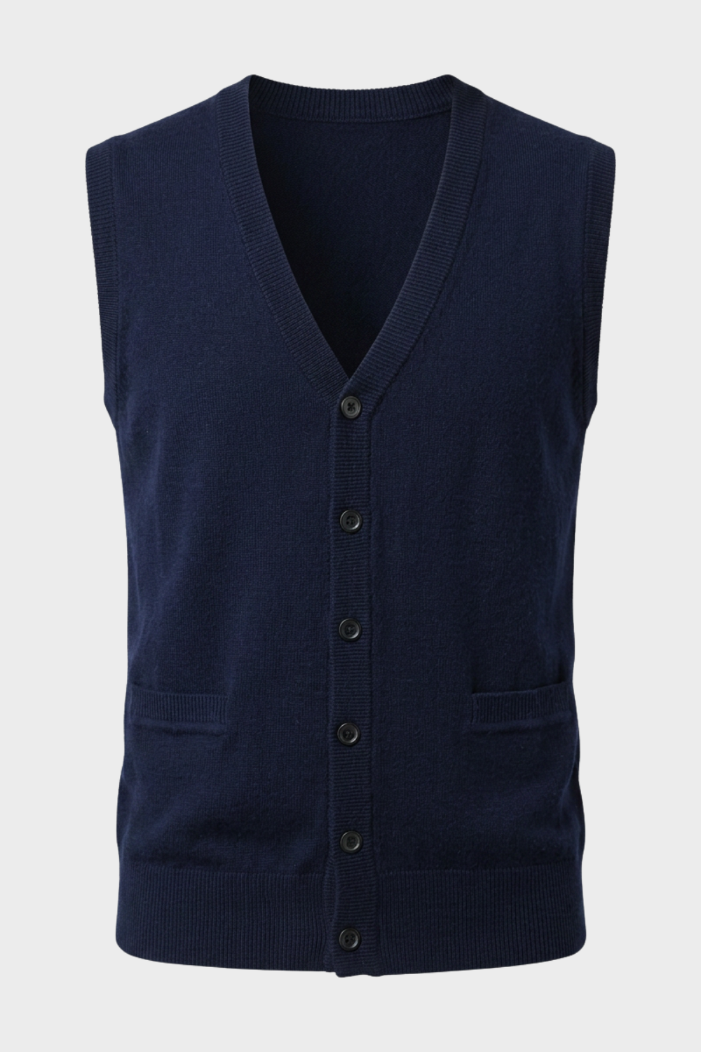 Ashworn - Knitted V-Neck Waistcoat Smart Layering — view 5 of 10