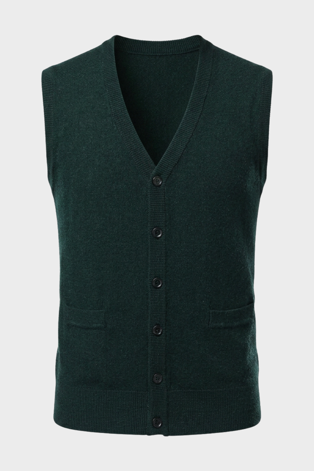 Ashworn - Knitted V-Neck Waistcoat Smart Layering — view 6 of 10