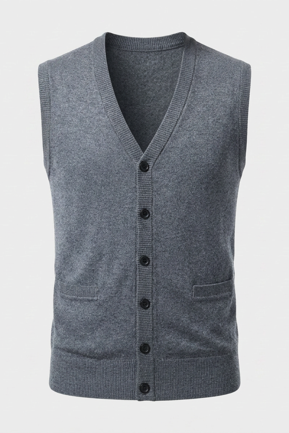 Ashworn - Knitted V-Neck Waistcoat Smart Layering — view 7 of 10