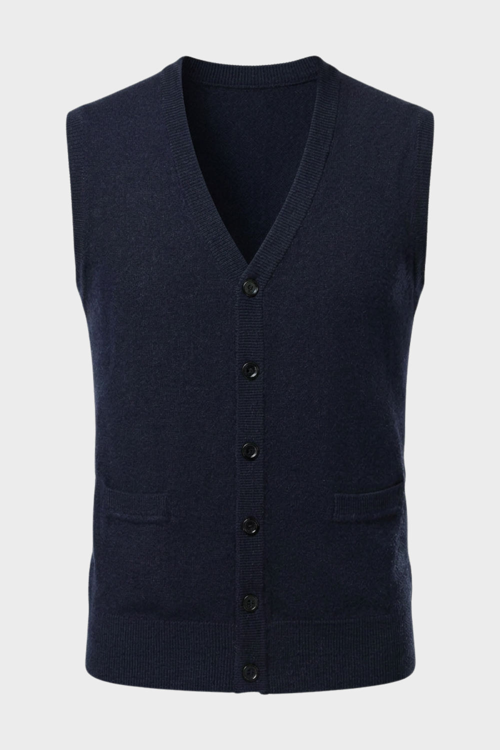Ashworn - Knitted V-Neck Waistcoat Smart Layering — view 8 of 10