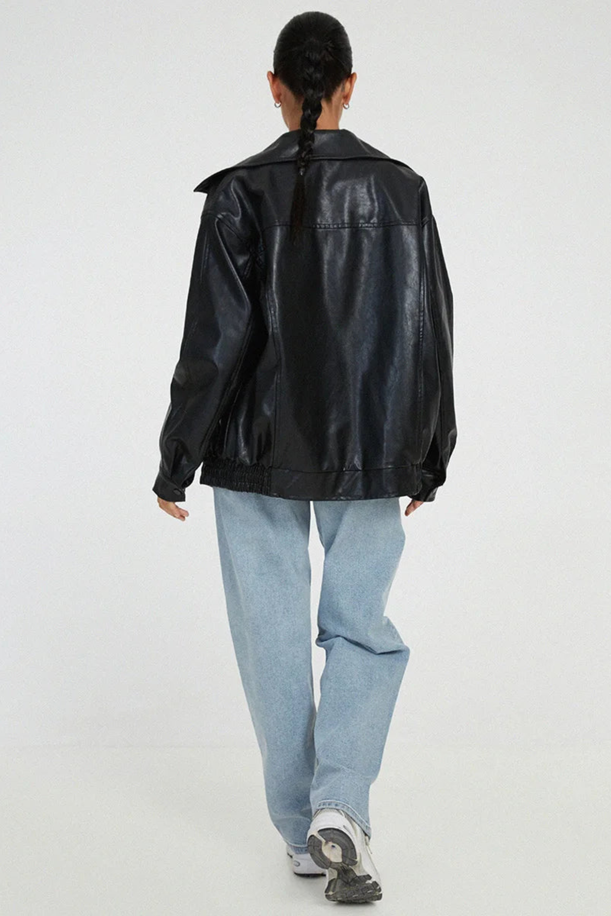 Auberlyn - Relaxed Zip Bomber Jacket Everyday Layering — view 2 of 8