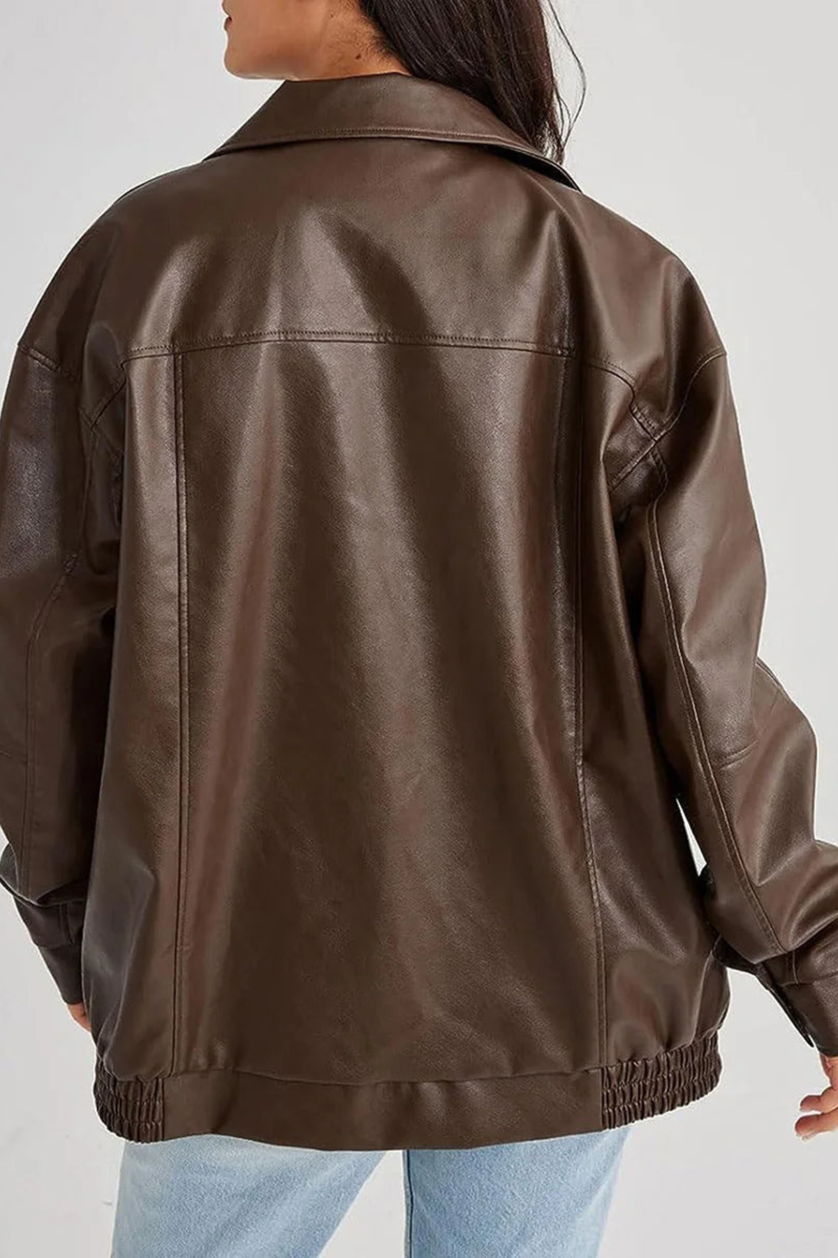 Auberlyn - Relaxed Zip Bomber Jacket Everyday Layering — view 8 of 8