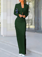 Averlyn - Pinstripe Two-Piece Blazer Trouser Set Business Meetings — view 10 of 10