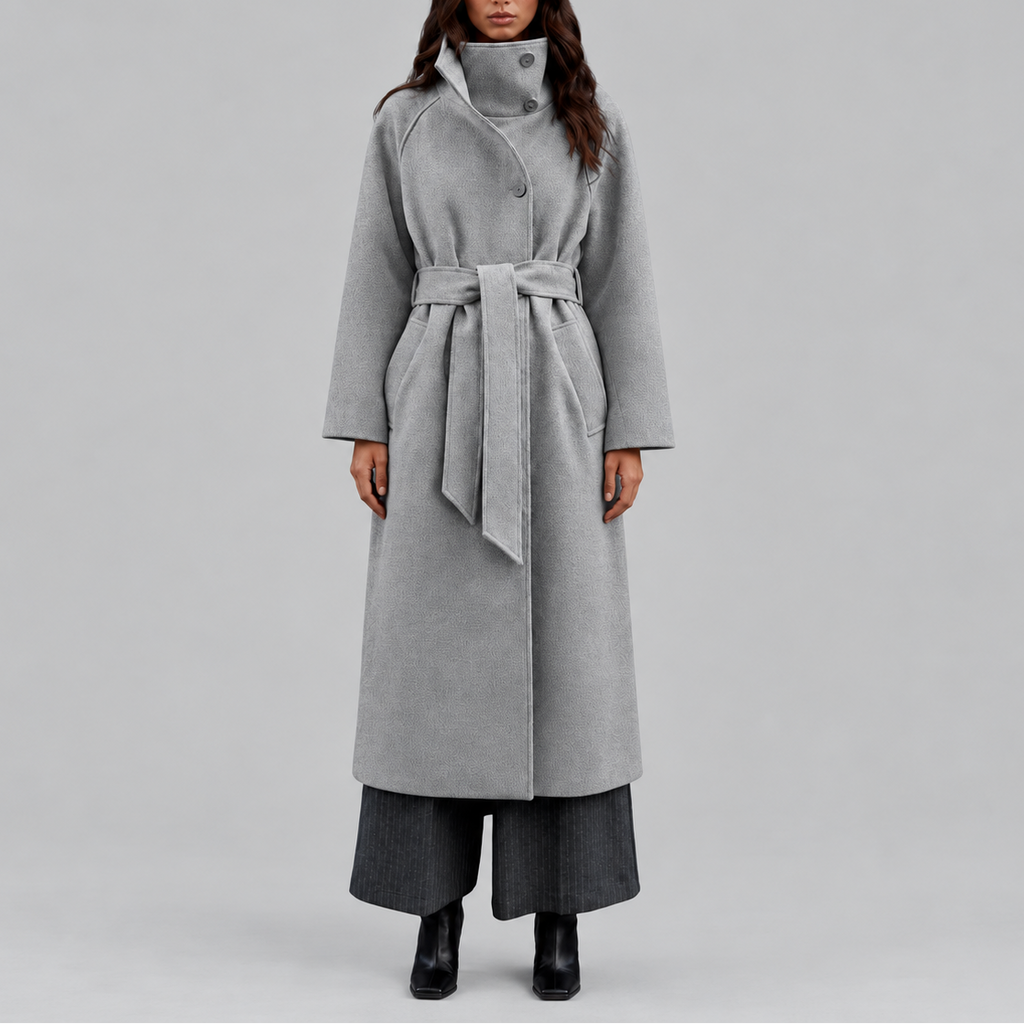 Belmora - Belted Longline Wrap Coat Winter Wear