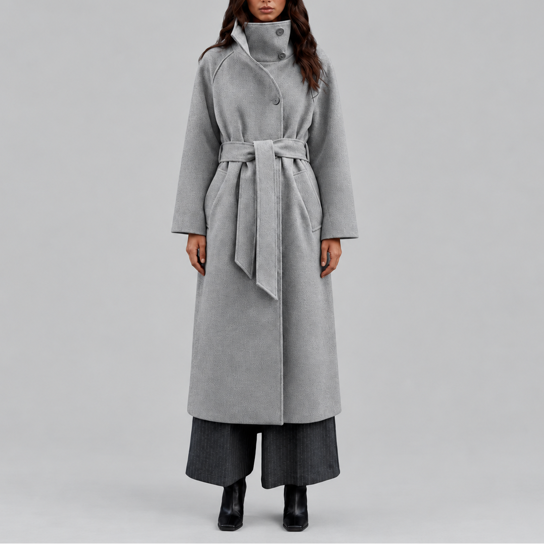 Belmora - Belted Longline Wrap Coat Winter Wear
