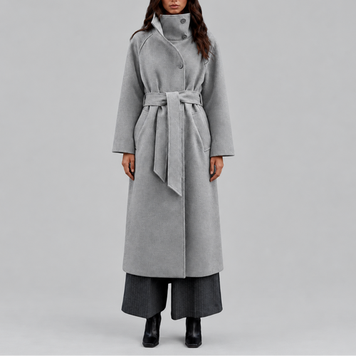 Belmora - Belted Longline Wrap Coat Winter Wear