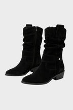 Belmore - Calf-Length Buckle Strap Boots Everyday Wear — view 5 of 10