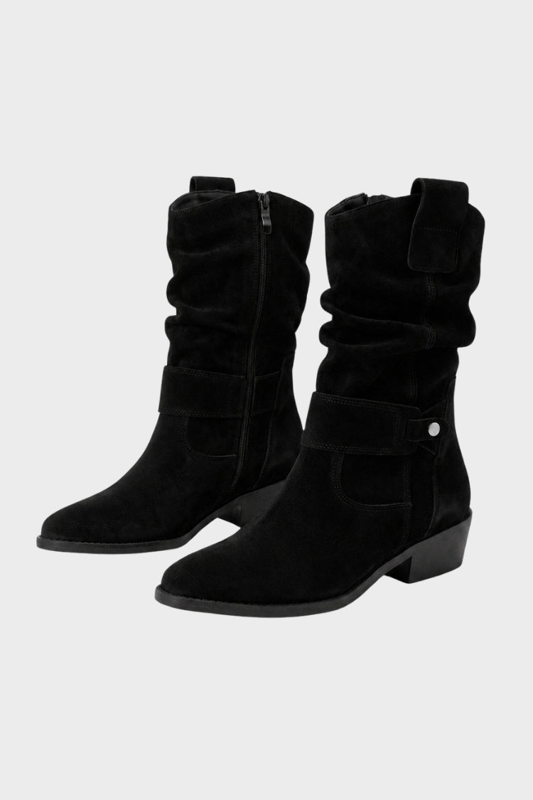 Belmore - Calf-Length Buckle Strap Boots Everyday Wear — view 5 of 10