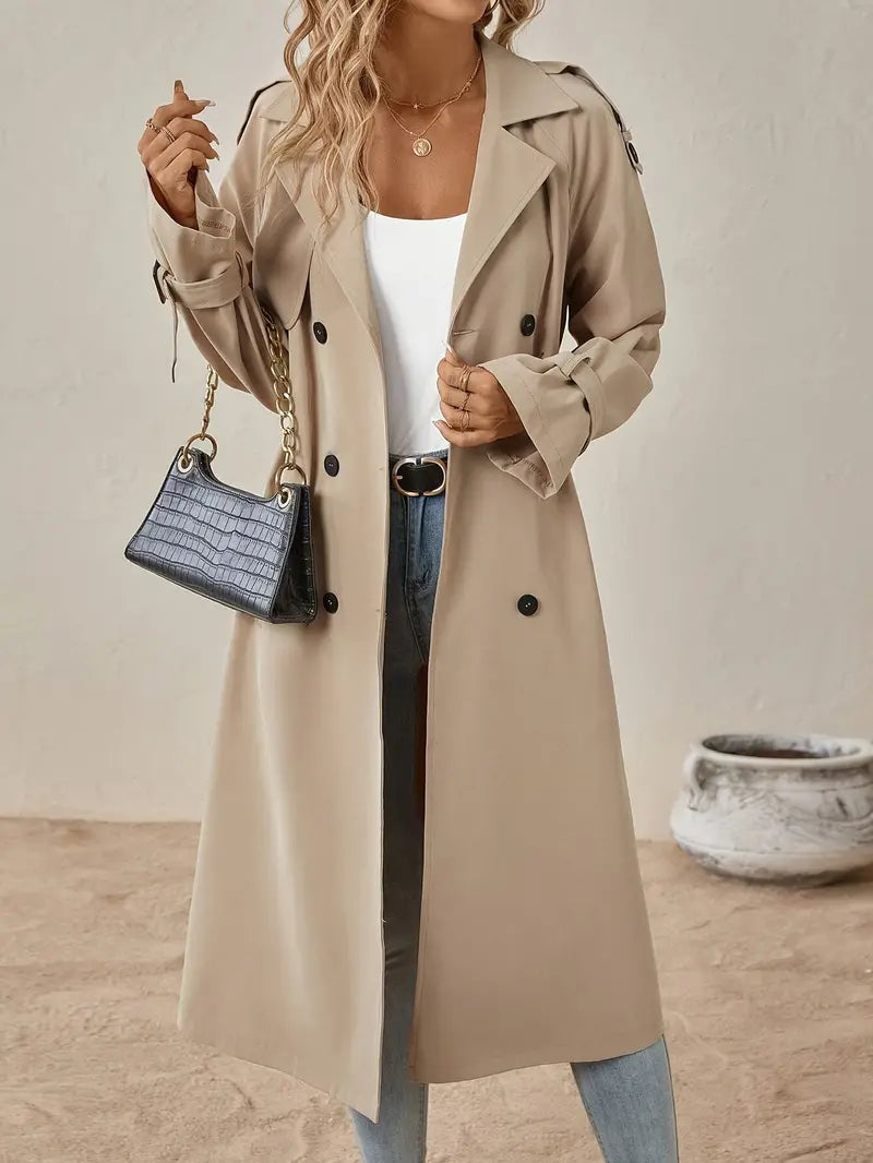 Belmoreau - Double Breasted Trench Coat Smart Casual Layering — view 3 of 4
