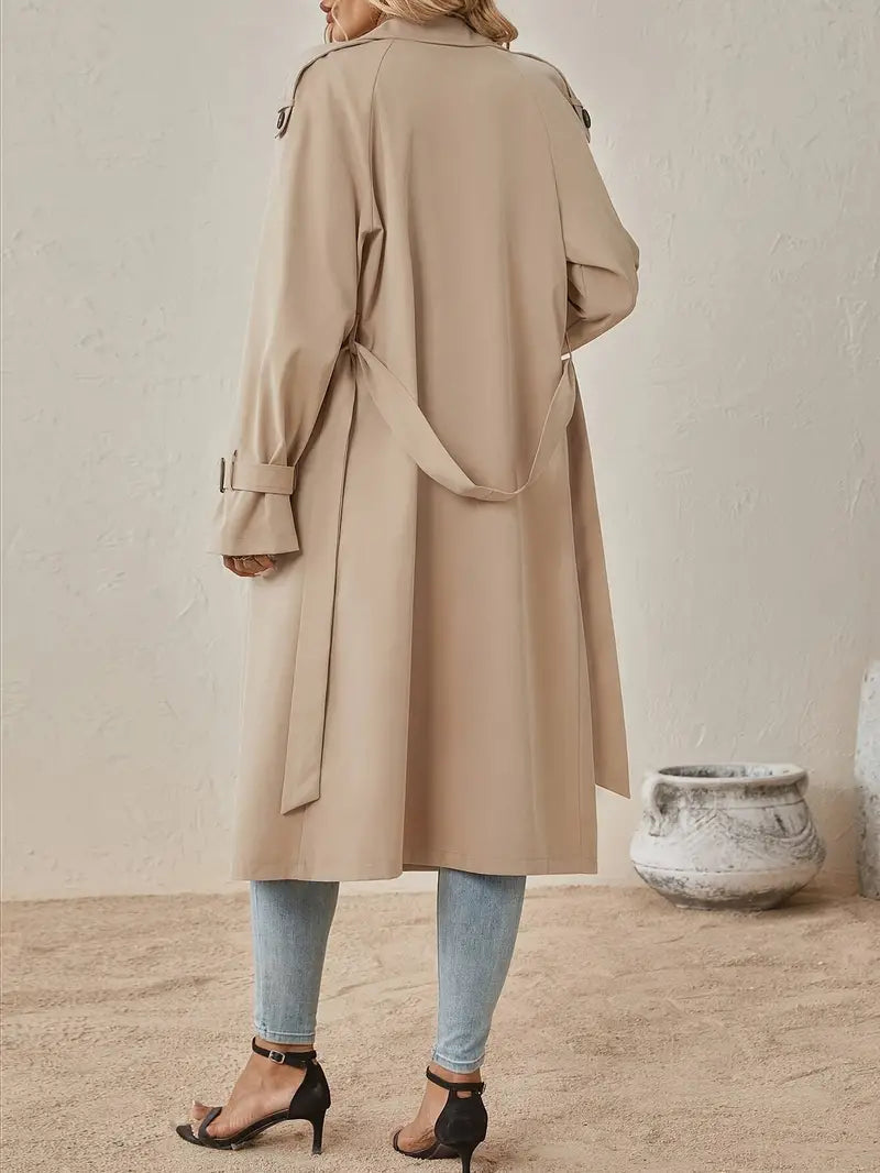 Belmoreau - Double Breasted Trench Coat Smart Casual Layering — view 4 of 4
