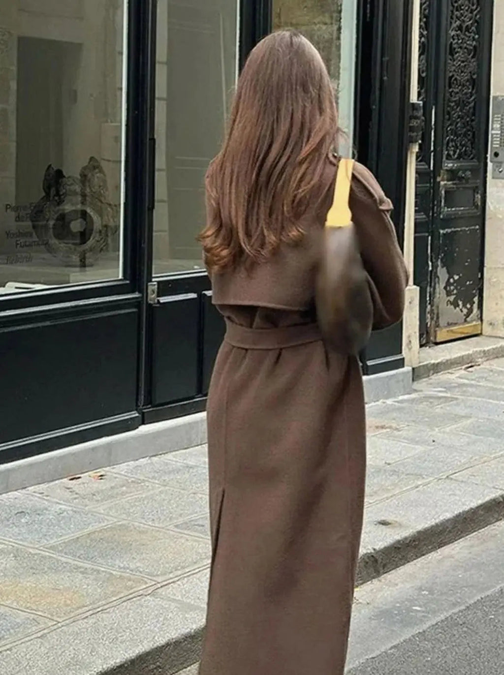 Belmorra - Belted Wool Midi Coat Autumn Winter Occasions — view 5 of 8