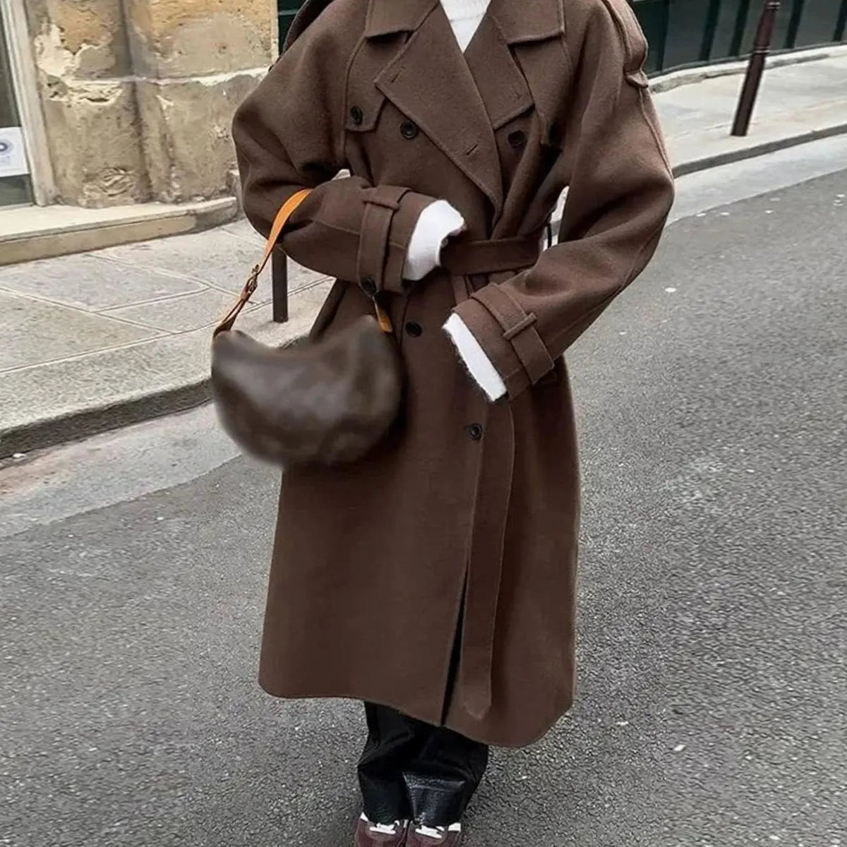 Belmorra - Belted Midi Coat Autumn Winter Occasions — view 7 of 8