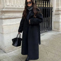 Belmorra - Belted Wool Midi Coat Autumn Winter Occasions — view 8 of 8