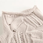 Cablena - Cable Knit Turtleneck Sweater Cold Weather Layering — view 3 of 4