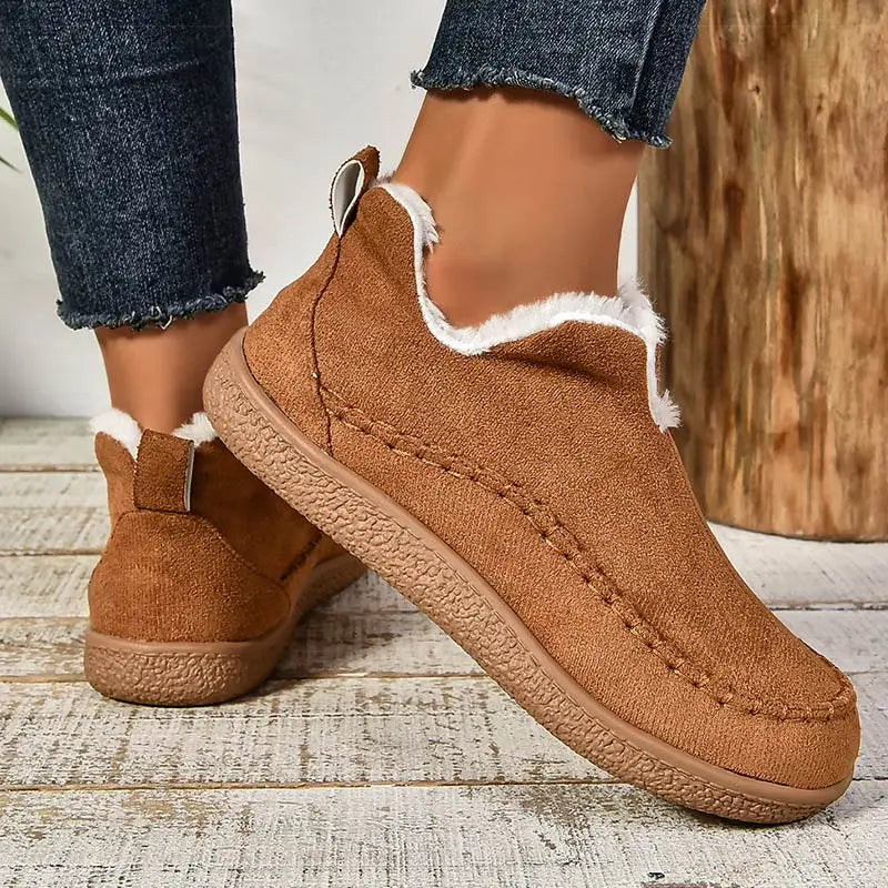 Calderoux - Fleece-Lined Ankle Boots Cold Weather Everyday Wear — view 3 of 6
